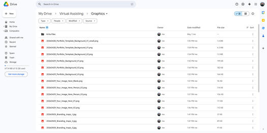 Google Drive File Organization - Folders, Subfolders, Naming Conventions, and A-Z Sorted
