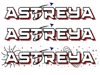 Astreya - Video Game Logo Variations