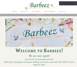 Barbeez Website with Slideshow Functionality