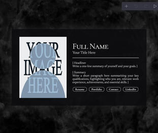 Dark Mode Portfolio Website Design
