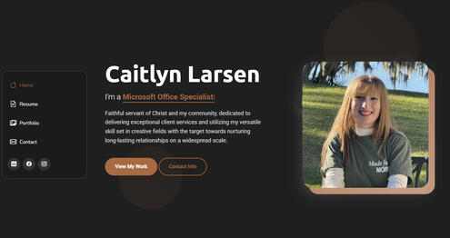 Personal Portfolio Project - Learned HTML and CSS Basics